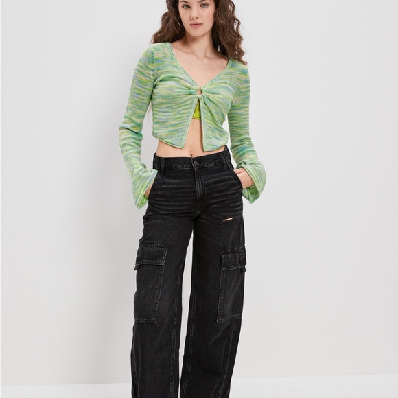 AE Bell Sleeve Ring-Front Sweater - Picture 6 of 6